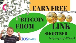 Earn bitcoin from link shorten || Shrink8