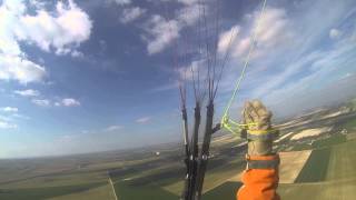 Premier treuillage parapente