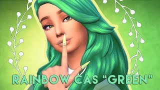 THE SIMS 4//RAINBOW CAS CHALLENGE//GREEN