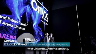 Samsung Onyx: Cinema LED Signage Showcase event at Arena cinemas Zurich