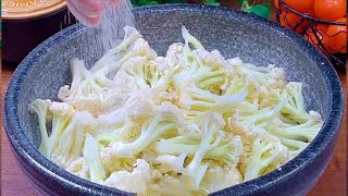 做乾鍋花菜，千萬不要下鍋汆燙水，今天試試這個方法比飯店的還好吃