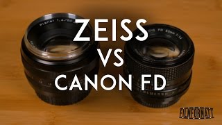 Zeiss Planar T ZE 50mm F1.4 vs Canon FD 50mm F1.4