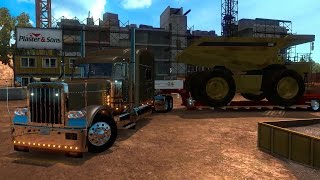 ATS Peterbilt 389 Ultracab! Mega Camión Caterpillar | American Truck Simulator