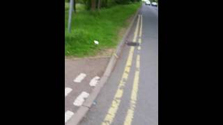 Brompton bike with Add-e electric kit up a steep hill