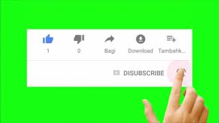 Футаж HD. Лайк, подписка на хромакее