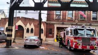 Brand new FDNY Engine 62 responds with real Q and Ladder 32
