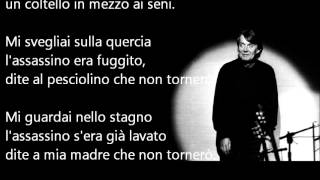 Fabrizio De André - Sally testo (su schermo)