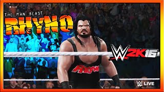 WWE 2K16 - Rhyno 2015 - CAW Formula+Entrance & Finisher