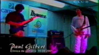 PAUL GILBERT jam guitar lima peru 2001 clinic 8 - PART 1