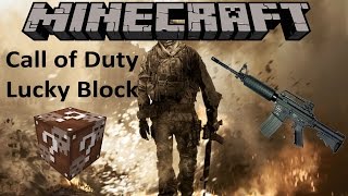 MINECRAFT: CALL OF DUTY LUCKY BLOCK MOD (1.8.9 MOD SHOWCASE)
