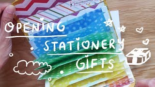 Opening Stationery Gifts (a.k.a. happiness) | Rainbowholic
