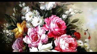 ЦВЕТЫ - картина маслом на холсте_Художественная артель КАЛУЖСКИЙ ПУТНИК