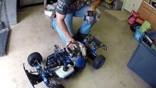 One highly modified Losi 5T RC AWD non Nitro Gas Truck 90secs of pulls. lol