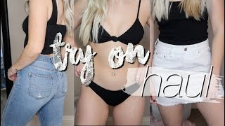 spring break try-on haul | swimwear, adidas, Urban Outfitters, American Eagle
