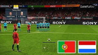 Portugal vs Netherlands | C.Ronaldo Free Kick Goal | PES 2019 Gameplay PC