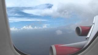 Virgin Atlantic landing in Antigua - VS33