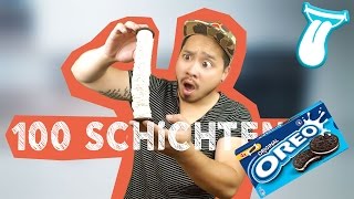 100 SCHICHTEN OREOS | OREO CHALLENGE  mit Yoshi | SPAß mit SÜßIGKEITEN | IN ALLER MUNDE