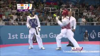 GONZALEZ (ESP) – TAGHIZADE (AZE)| QUARTERFINAL MEN'S-68kg | TAEKWONDO WTF | BAKU 2015 EUROPEAN GAMES