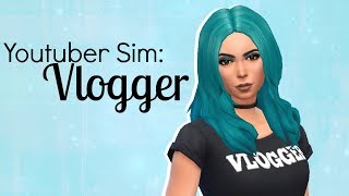 The Sims 4 | Youtube Sim: Vlogger Collab w/ Cookies Studio | CAS