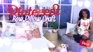 DIY - How to Make: Pinterest Craft - Bow Pillow - Handmade Doll Crafts - 4K