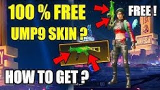 HOW TO GET FREE UMP9 GREEN SKIN EASY TUTORIAL !! NO BP NO UC !! PUBG MOBILE
