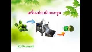 เครื่องปอกผิวมะกรูด