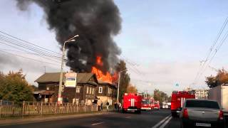 Нижний Новгород Сормово пожар союзный перекрёсток