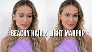 Beachy Hair Tutorial & Shopping My Makeup Stash | ttsandra