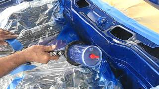 Painting RX7 modded firewall