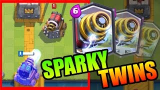 Clash Royale | SPARKY HAS A TWIN! | EPIC DOUBLE SPARKY BATTLE DECK!