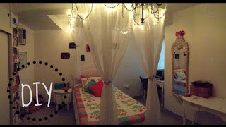 DIY cortina para tu cama ♥ tips para decoración
