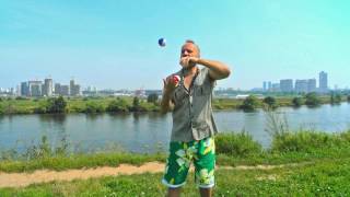 Жонглер Артем Липат 80 трюков с 3 мячами / Juggler Artem Lipat  80 tricks with 3 balls