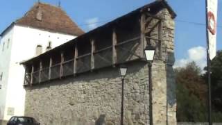 Saxon wall remains (Bistrita, Romania)