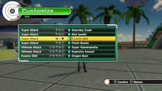 Dragonball Xenoverse Female Saiyan Basic Attack/Ki Super Build