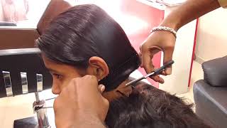 Long to short haircut / Blunt cut for girls