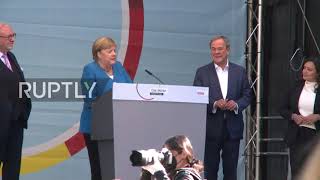 Germany: Merkel and Laschet make final plea against left-govt in final rally together