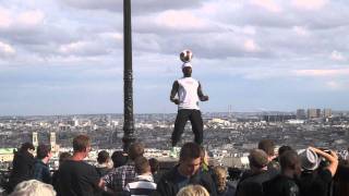 Soccer Ball Man at Sacre Coeur Paris