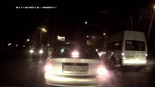 Subini DVR-Q2 ночью
