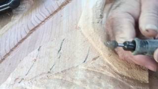 Power Carving Fairy House Door Video 13: Dremel Wood Carving- BillyDillardArt