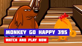 Monkey GO Happy: Stage 395 — Pet Hotel · Game · Walkthrough