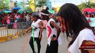 Calentamiento carnaval Santo Domingo Este 2018, Bulevar Invi de Los Mina.