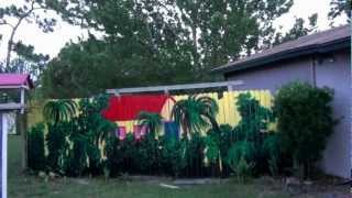 How to paint fence - Do it YourSelf COLORFUL FENCE DIY КРАСИМ ЗАБОР