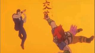 80s Anime Cheese - Fist of the North Star ep 3 battle clip