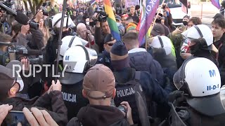 Poland: Tensions as anti-LGBT counter protest held in opposition to Bialystok Pride parade