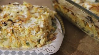 ВКУСНЕЙШИЙ, ПРОСТОЙ УЖИН ЗА СЧИТАННЫЕ МИНУТЫ! ЗАПЕКАНКА ИЗ КАПУСТЫ.