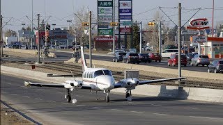 Plane forced to make a dramatic landing on 36th Street N.E. in Calgary