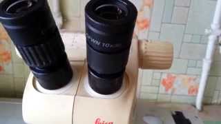 Стереомикроскоп Leica GZ4 на простом качественном универсальном штативе (Boom Stand)