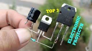 [NEW] TOP 3 ELECTRONIC PROJECTS WITH TRANSISTOR BD140, BD139, TIP122, D719, PHOTO DIODE & BT136
