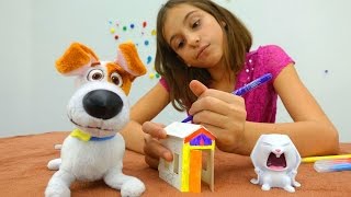 Игрушки для детей - Делаем домик для Макса