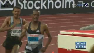 348 Ibrahim Jeilan wins 5000m Men's Diamond League Stockholm 2016 HD